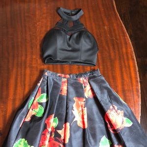 Homecoming / Prom Top & Skirt Set